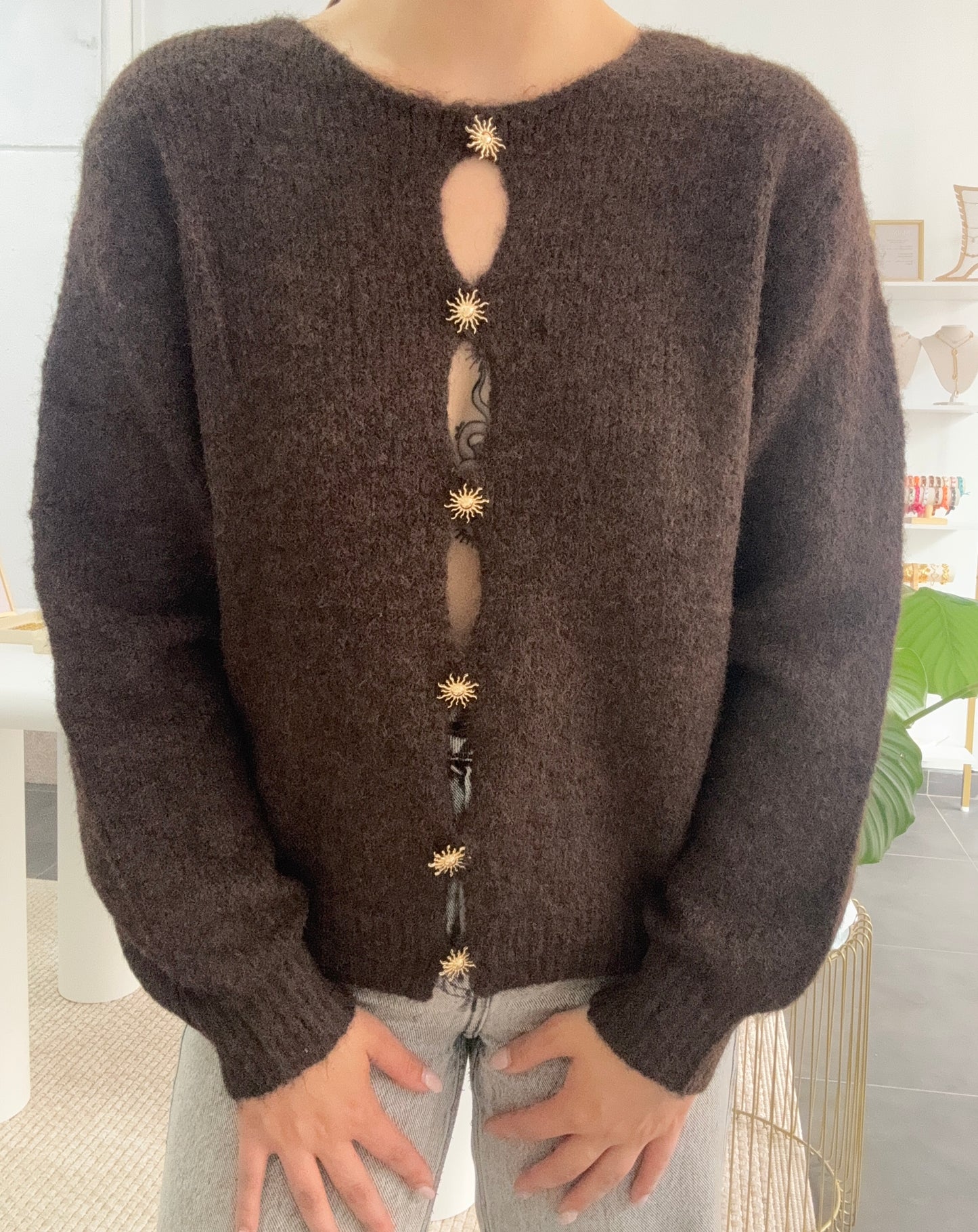 Pull SOLARA marron