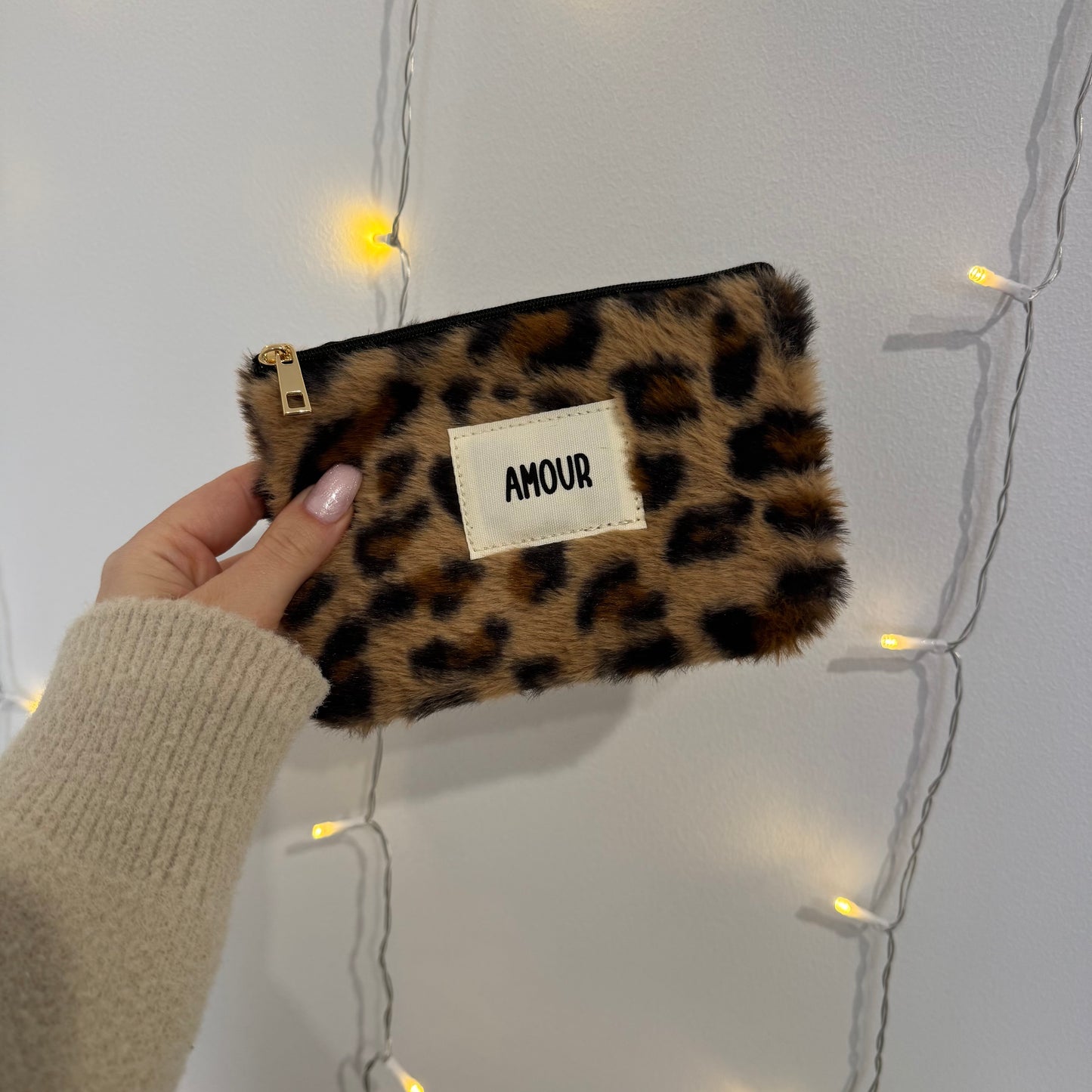 Pochette amour léopard
