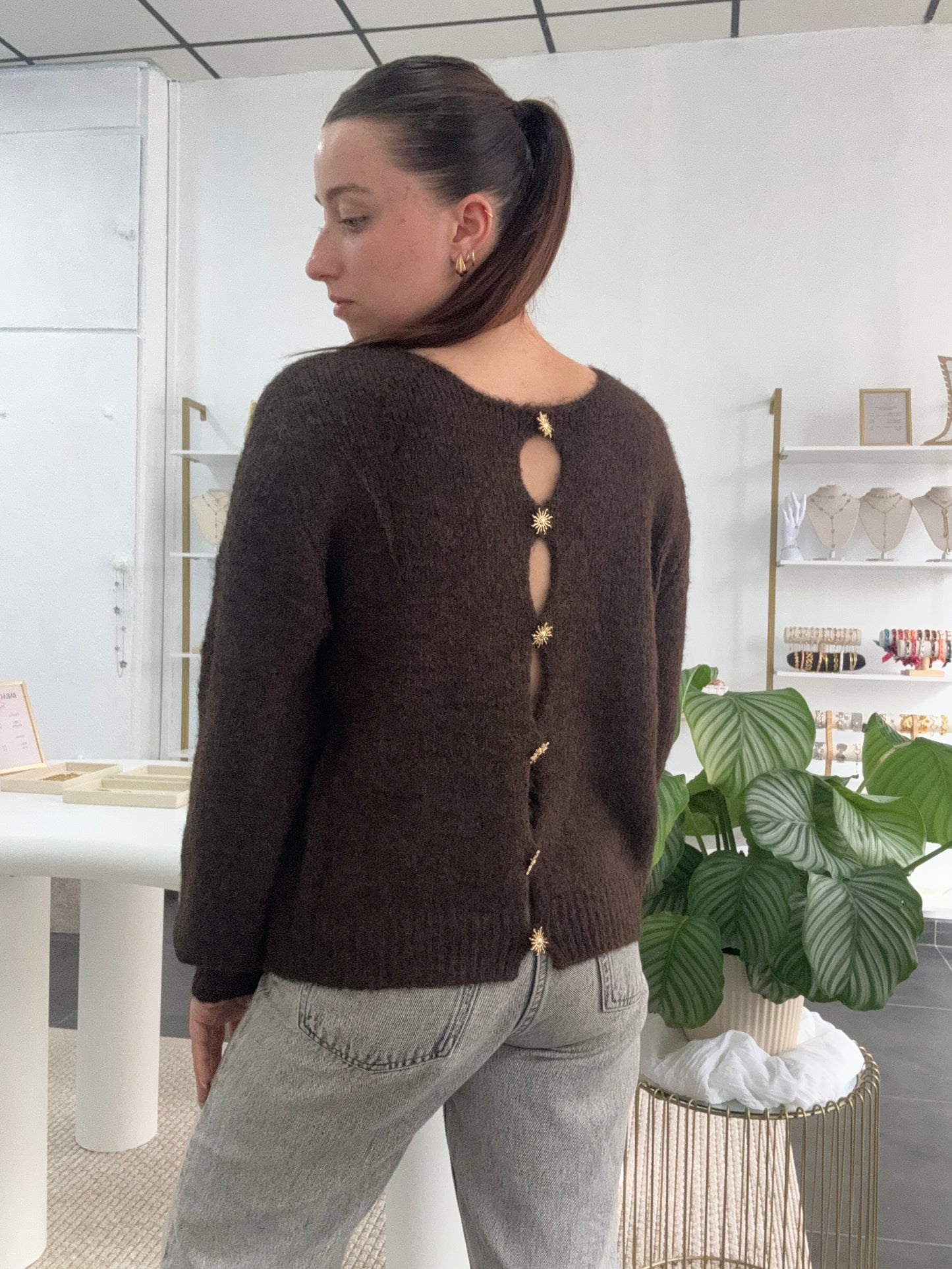 Pull SOLARA marron