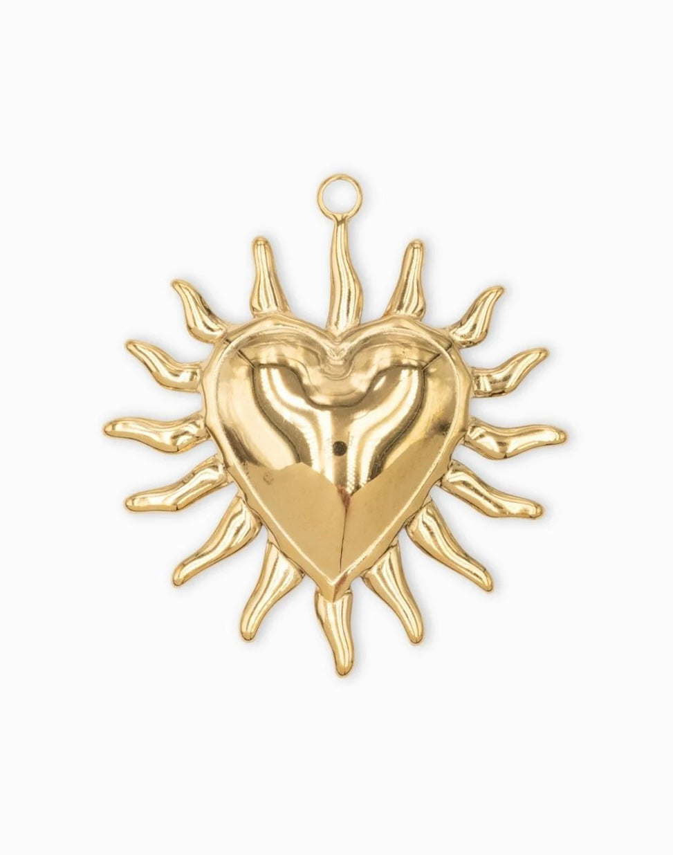 Charm Gros Coeur rayonnant