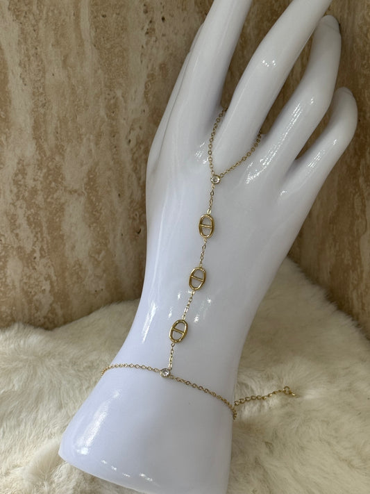 Chaîne de main maille marine