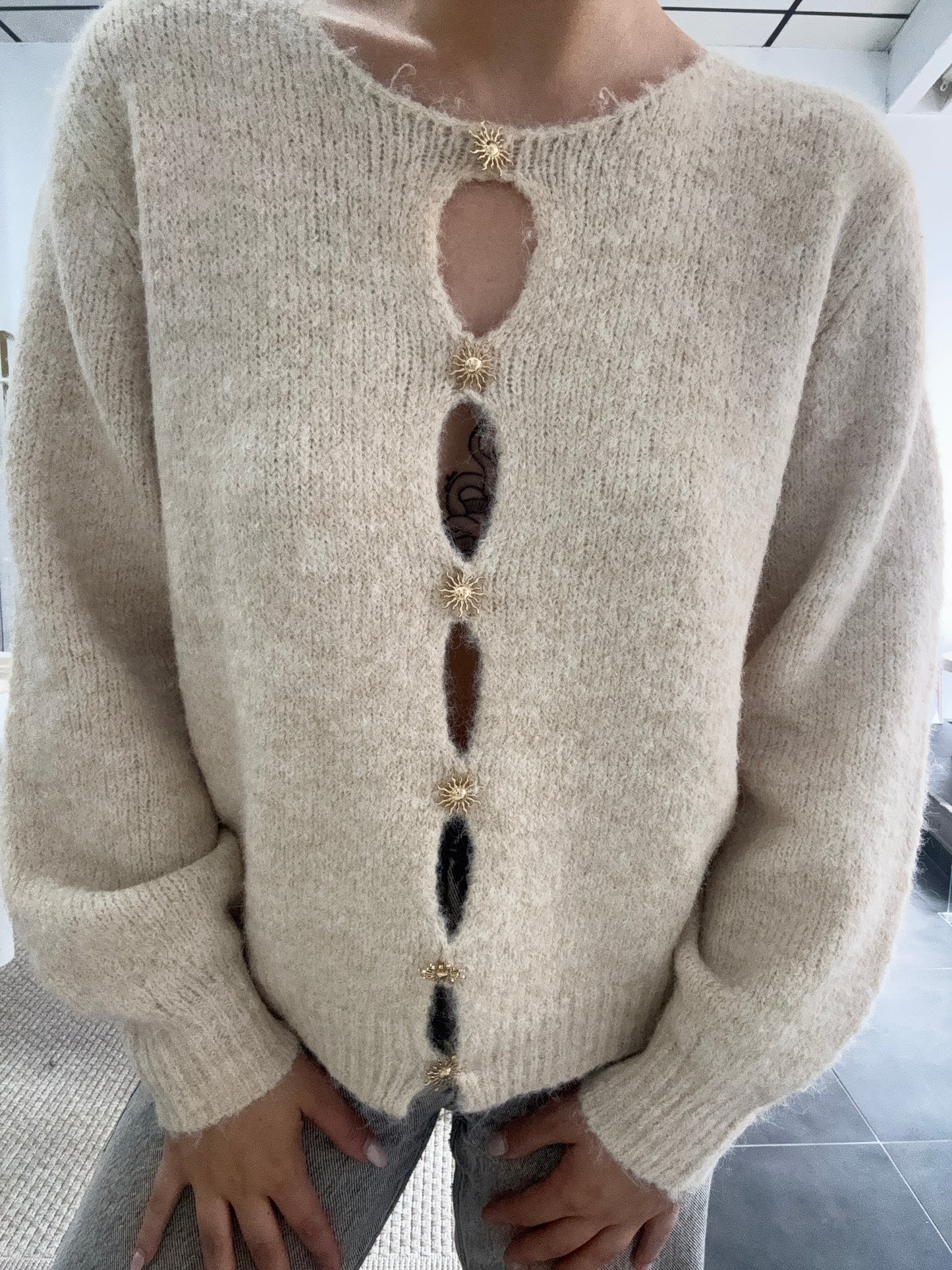 Pull Soleil 🌞 Beige
